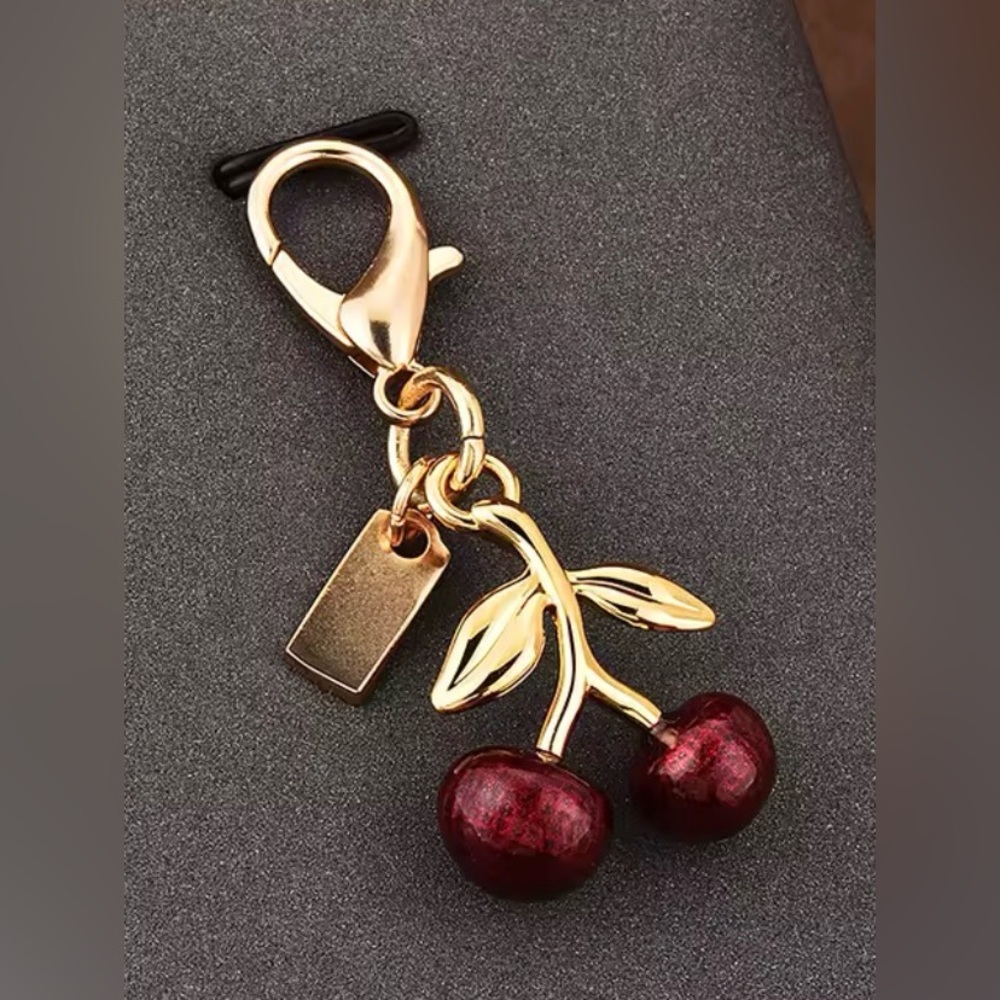 Red Cherry Keychain - Picture 1 of 5